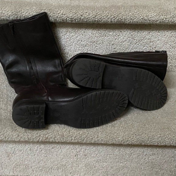 LAUREN RALPH LAUREN SHOES/ RALPH LAUREN SARIAH/KNEE HIGH LEATHER BOOTS/ BROWN/7M - Picture 4 of 6